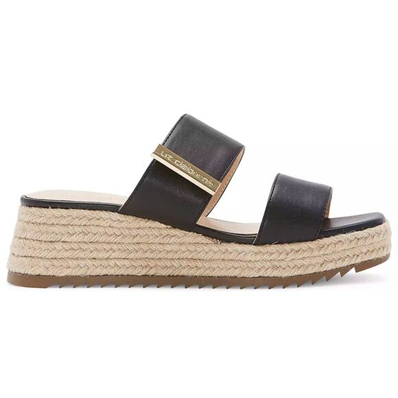 New Liz Claiborne Embrook Women's Black Wedge Sandals sz 7.5 - Picture 2 of 7